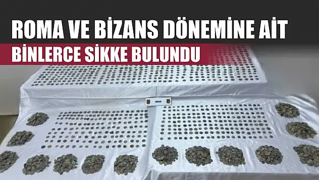 Roma ve Bizans Dönemine Ait Binlerce Sikke Bulundu