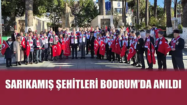 Sarıkamış Şehitleri Bodrum'da Anıldı