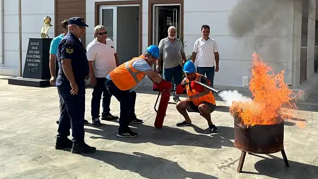 Teorik ve Uygulamalı Yangın Eğitimi Verildi