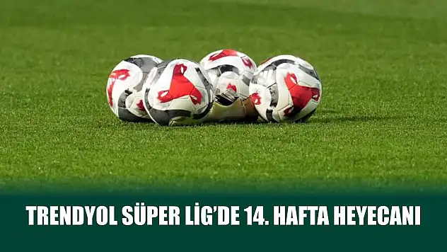 Trendyol Süper Lig'de 14. hafta heyecanı