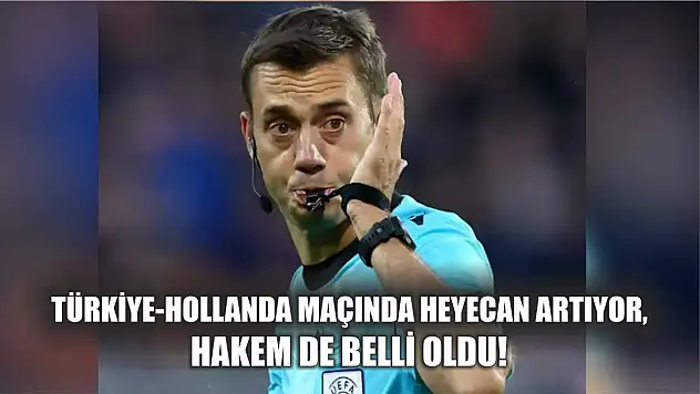 Türkiye-Hollanda Maçında Heyecan Artıyor, Hakem de Belli Oldu!