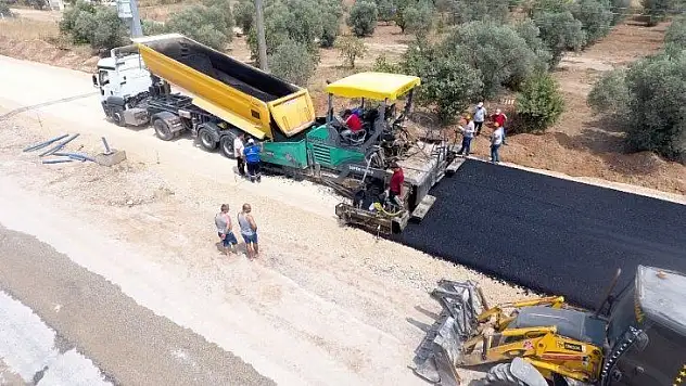 Ula'da sıcak asfalt kaplaması çalışmaları başladı