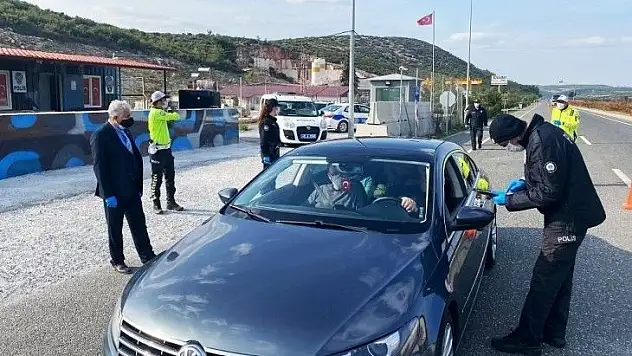 Yatağan-Aydın kontrol noktasında yoğun denetim