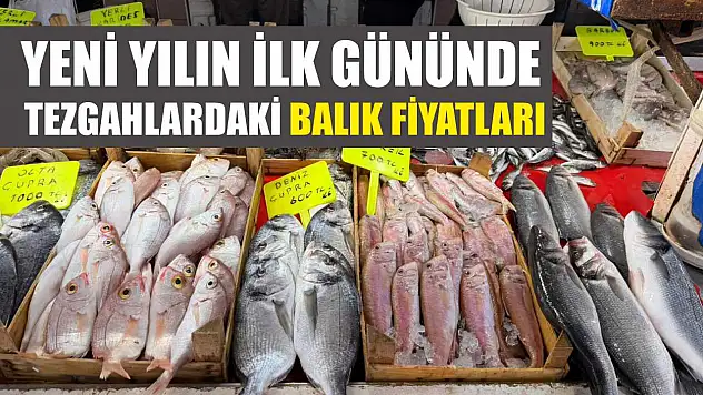 Yeni yılın ilk gününde tezgahlardaki balık fiyatları