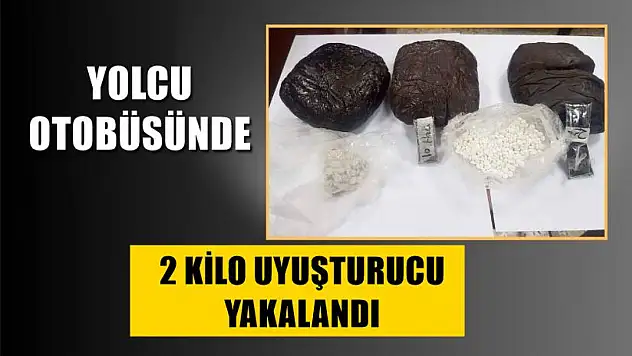 Yolcu Otobüsünde 2 Kilo Uyuşturucu Yakalandı