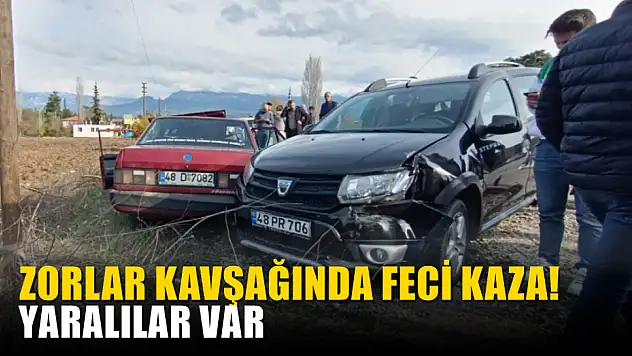 Zorlar kavşağında feci kaza! Yaralılar var