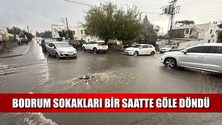 Bodrum sokakları bir saatte göle döndü
