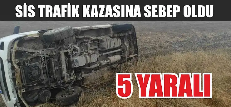 Sis trafik kazasına sebep oldu: 5 yaralı