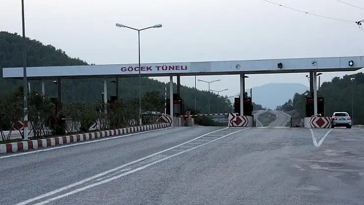Göcek Tüneli'ne Zam Geldi