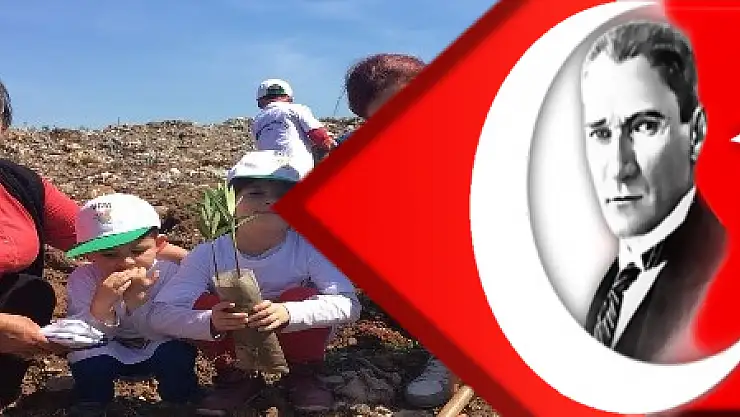 Milas'ta 150 fidan toprakla buluştu