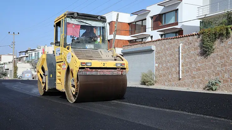 14 Bin Metre Sıcak Asfalt Dökümü Gerçekleştirildi