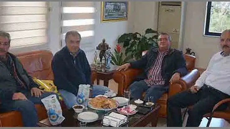 TURGUT ÖZAL'IN BAŞDANIŞMANI CAN PULAK,  BEHÇET SAATCI'YI ZİYARET ETTİ