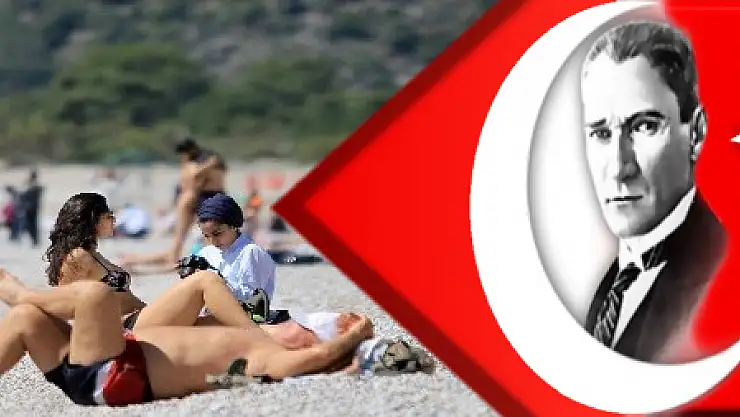 Fethiye'ye yaz erken geldi