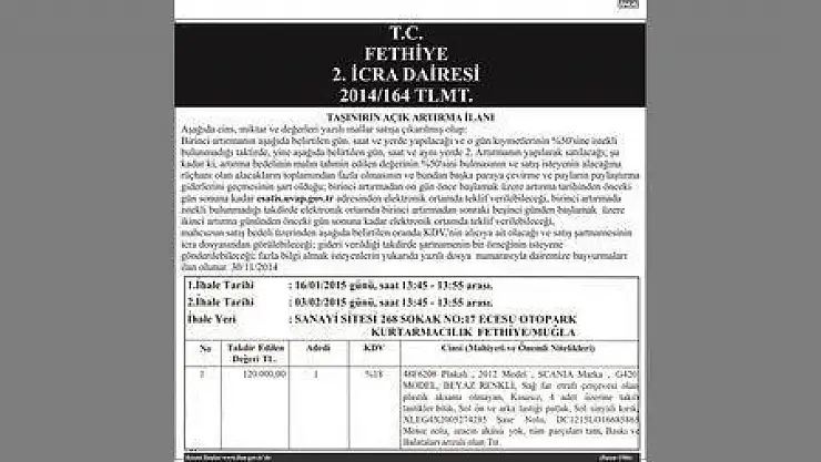 FETHİYE 2.İCRA DAİRESİ