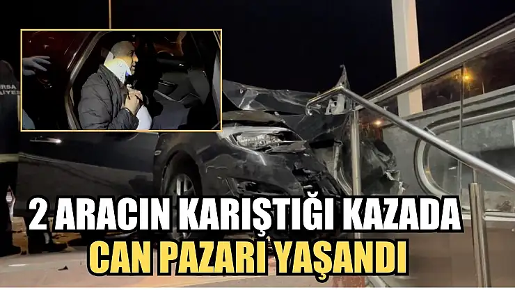 2 aracın karıştığı kazada can pazarı yaşandı