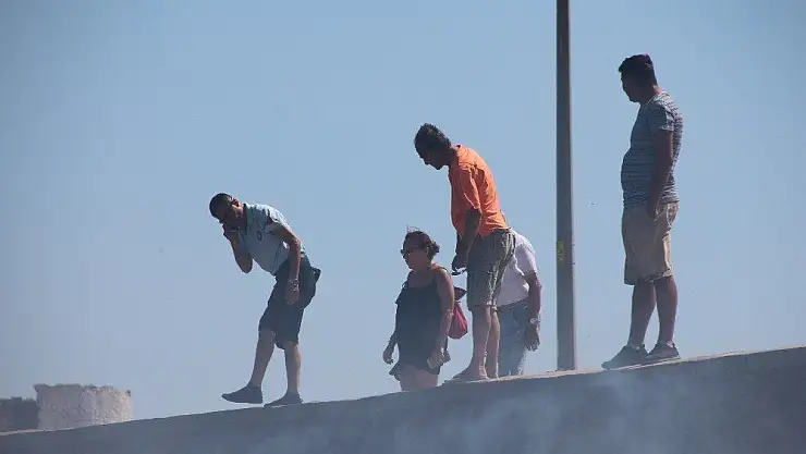 Yerleşim yerlerine 20 metre kala söndürüldü