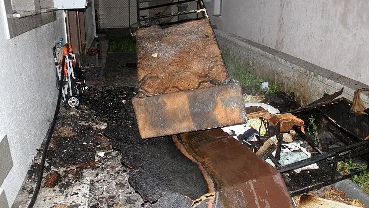 Fethiye'de çıkan yangında bir çocuk yaralandı