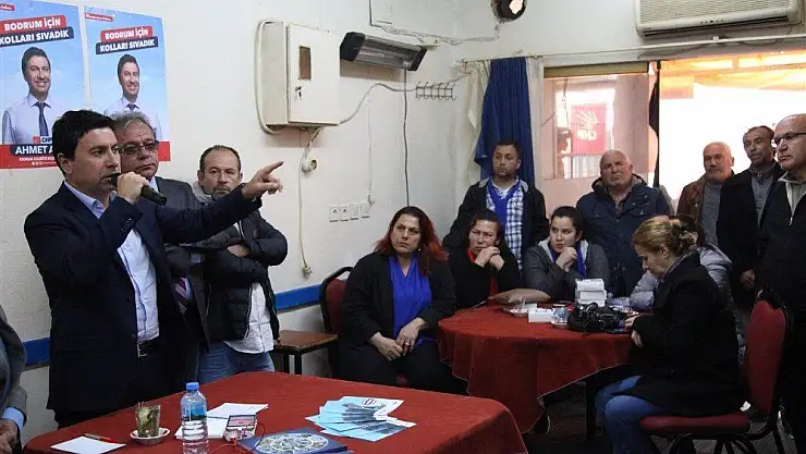 CHP Adayı Aras, göreve gelmeden hizmete başladı