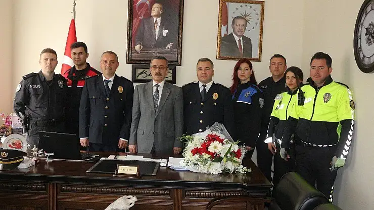 Marmaris Emniyet Müdürlüğü'nden Kaymakam Yüksel'e ziyaret
