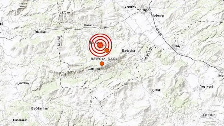 Muğla'da korkutan depremler