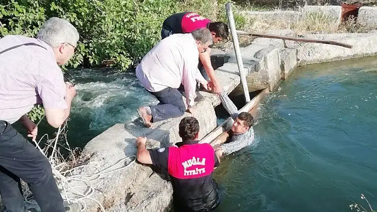 Sulama kanalının düştü