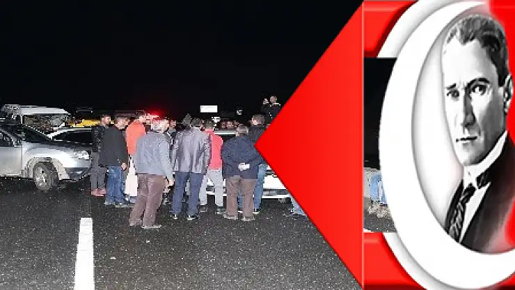 Kazaya bakarken kaza yaptılar