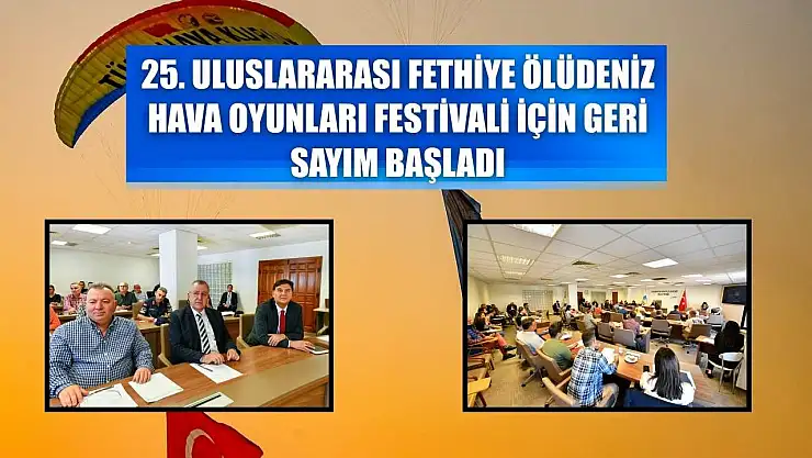 25. Uluslararası Fethiye Ölüdeniz Hava Oyunları Festivali için geri sayım başladı