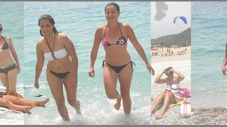 ÖLÜDENİZ'DE PLAJLAR RENKLENDİ