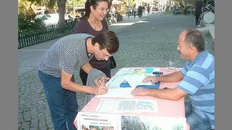 FETHİYE'DE KURULACAK HES'LERE KARŞI İMZA KAMPANYASI