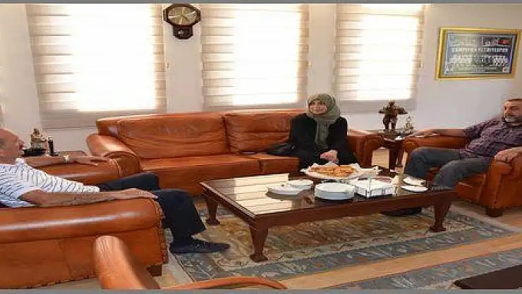 KAHRAMAN MUHTAR CAN CUMURCU, BAŞKAN SAATCI'YI ZİYARET ETTİ...