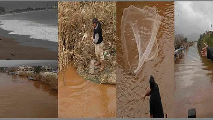 FETHİYE'DE DENİZE ÇÖP AKTI