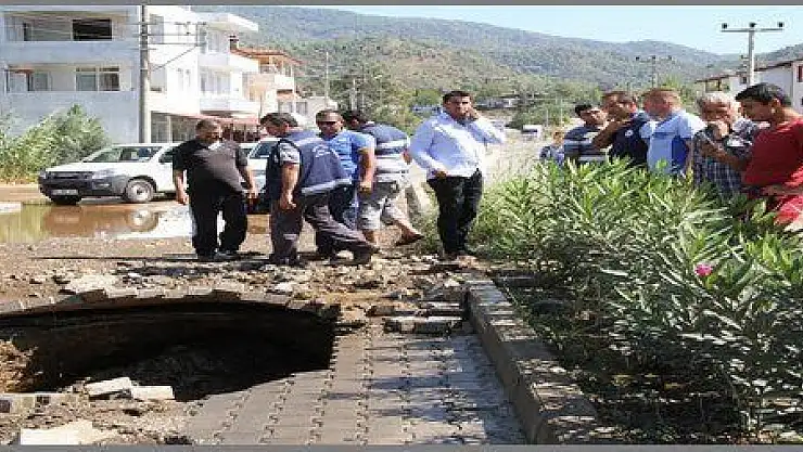 	 BORU PATLADI YOLDAN SEL AKTI