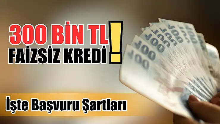 300 bin TL faizsiz kredi! İşte başvuru şartları