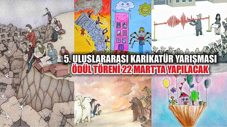 5. Uluslararası Karikatür Yarışması Ödül Töreni 22 Mart'ta yapılacak