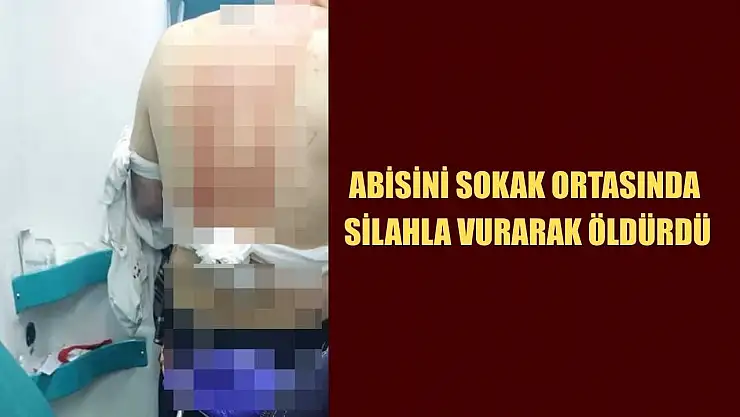 Abisini sokak ortasında silahla vurarak öldürdü