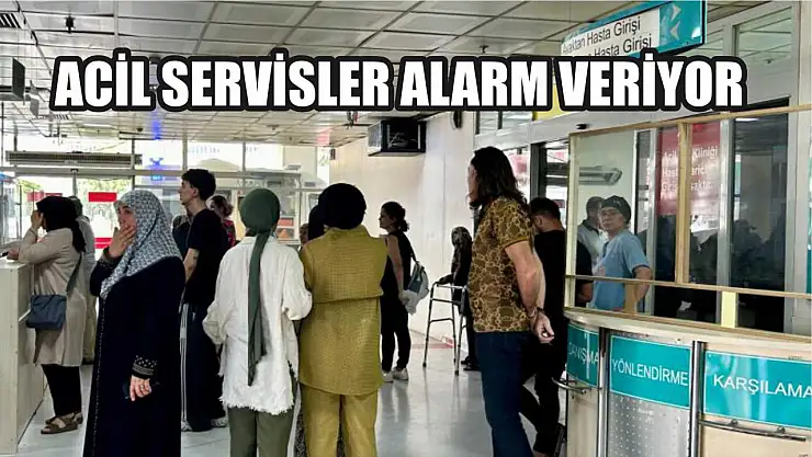 Acil servisler alarm veriyor