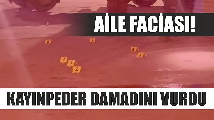 Aile faciası! Kayınpeder damadını vurdu