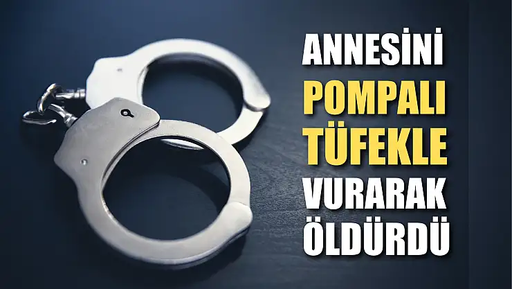 Annesini pompalı tüfekle vurarak öldürdü