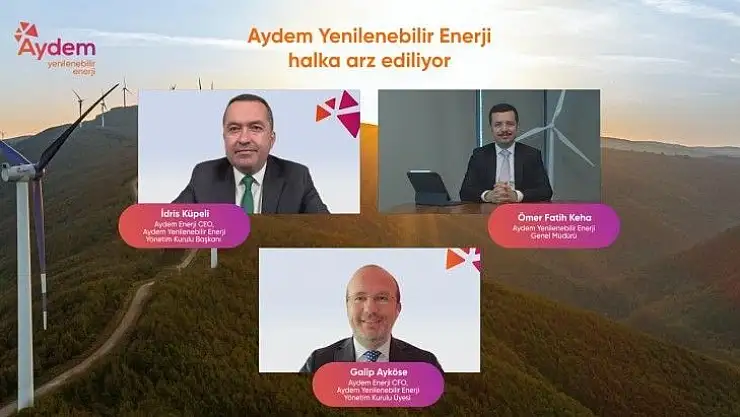 Aydem Yenilenebilir Enerji Son 3 Yılın En Büyük Halka Arzına hazırlanıyor