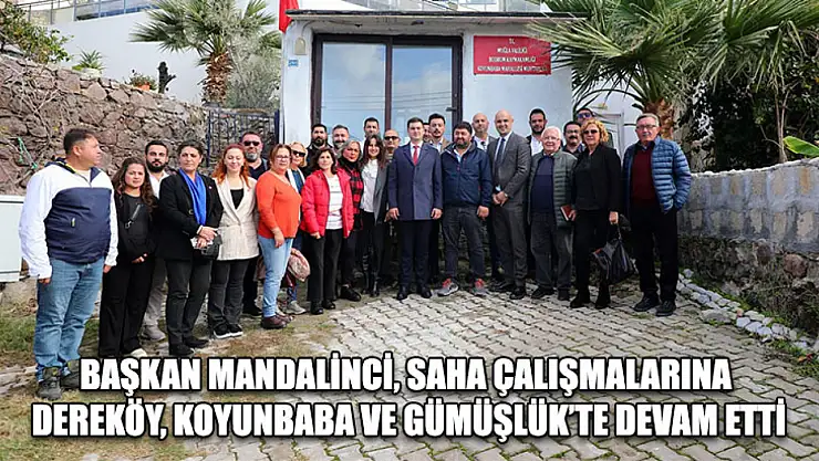 Başkan Mandalinci, saha çalışmalarına Dereköy, Koyunbaba ve Gümüşlük'te devam etti