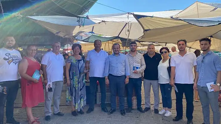 BAŞKANLARDAN PAZAR ESNAFINA ZİYARET