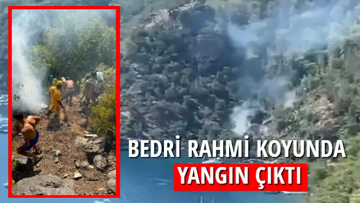 BEDRİ RAHMİ KOYUNDA YANGIN ÇIKTI