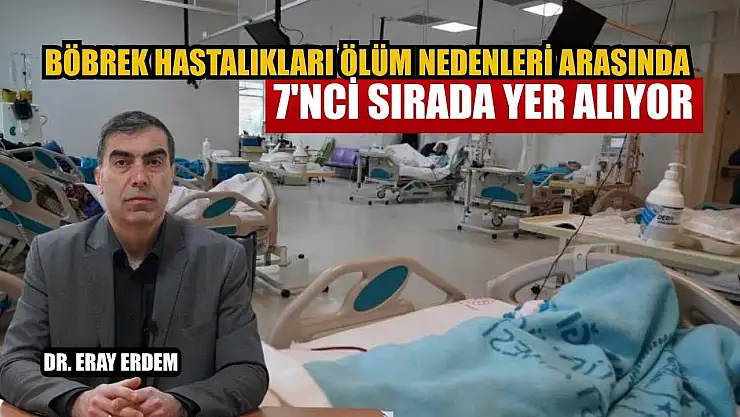 Böbrek hastalıkları ölüm nedenleri arasında 7'nci sırada yer alıyor