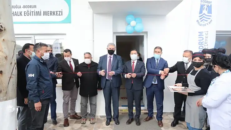 Bodrum Belediyesi Öncülüğünde, Halk Eğitim Merkezi'ne hizmet binası kazandırıldı