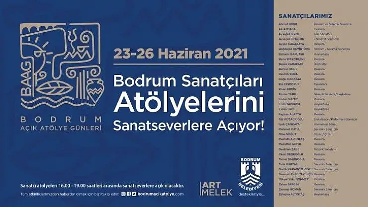 Bodrum'da 'açık atölye günleri'