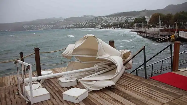 Bodrum'da fırtına kabusu