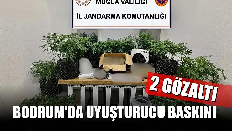 Bodrum'da uyuşturucu baskını: 2 gözaltı