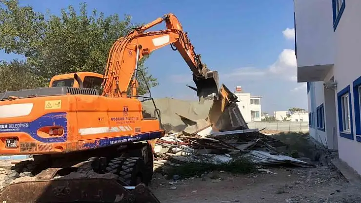 Bodrum'da yıllardır süren kaçak yıkımlar devam ediyor