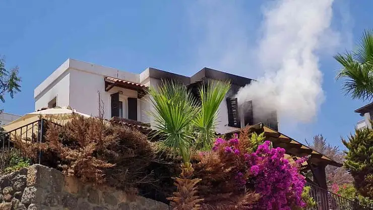 Bodrum'daki villada yangın paniği