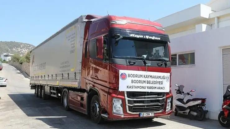 Bodrum'daki yangından, Kastamonu'daki sele yardım